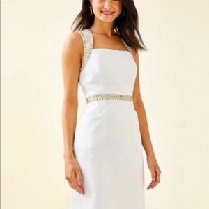 Lilly Pulitzer Dana Stretch shift dress with gold